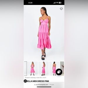 Joella MIDI Dress pink